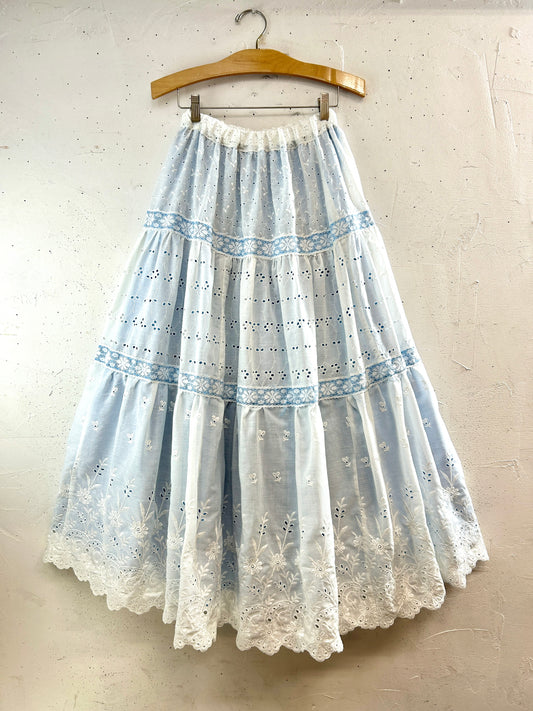 Vintage Tiered Skirt [F32558]