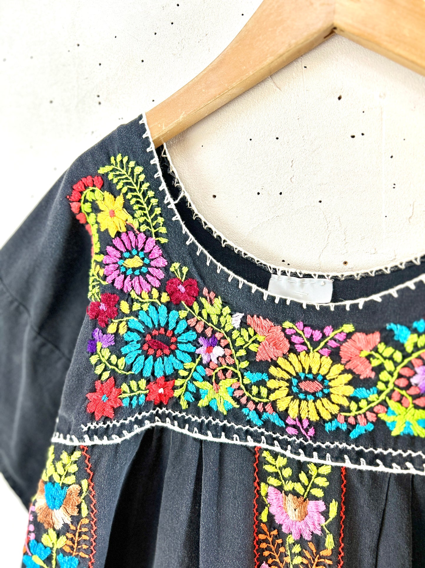 Vintage Mexican Embroiled Dress [H30819]