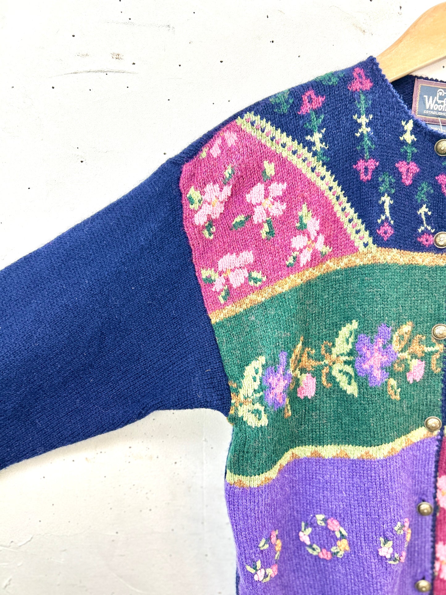 Vintage Knit Cardigan 〜Woolrich〜 [J30617]