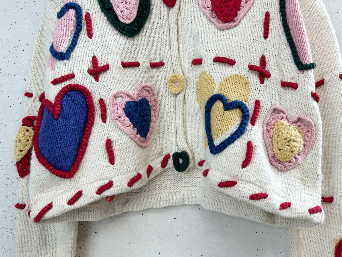 Vintage Cotton Knit Cardigan  [I33912]