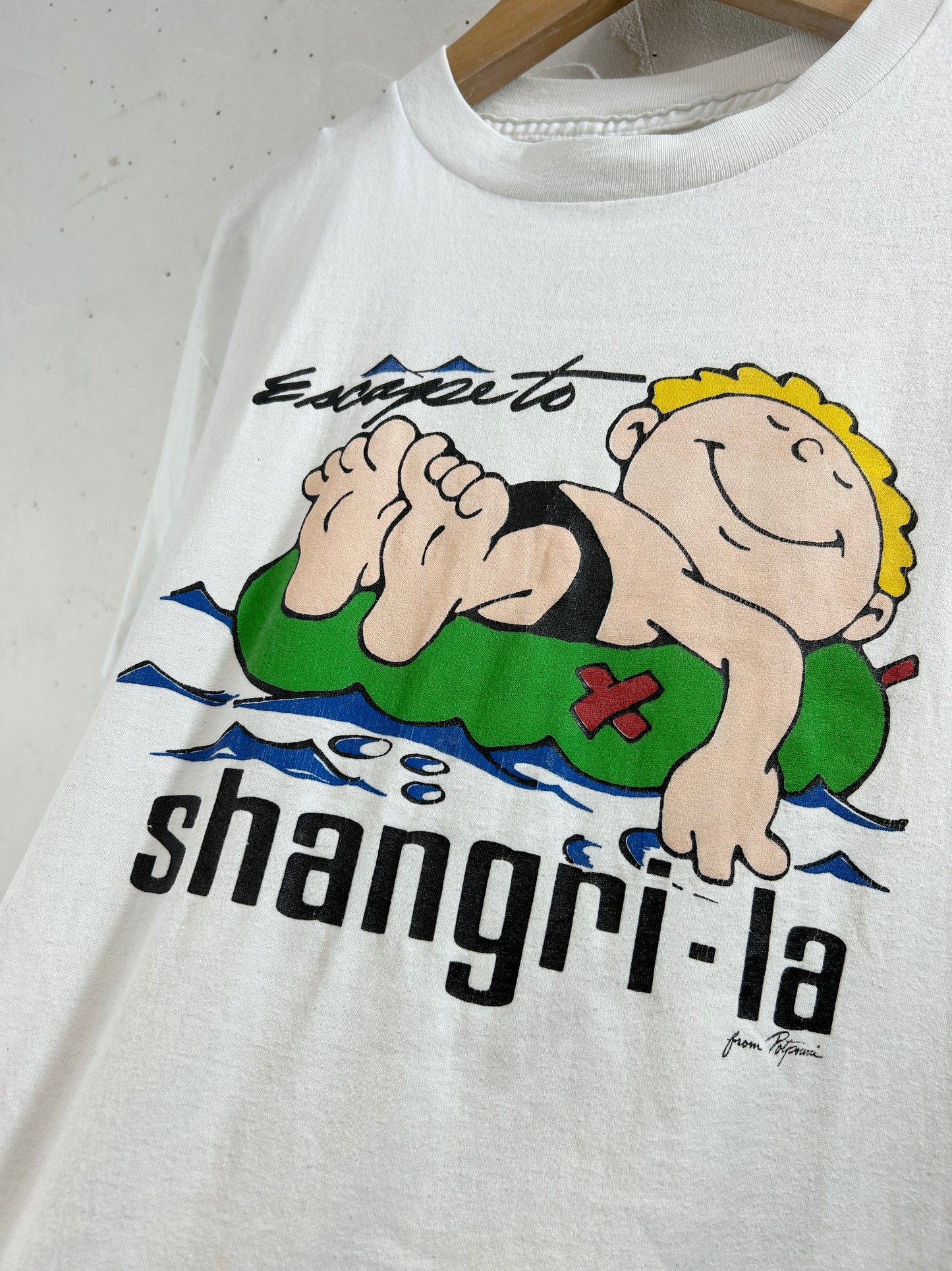 Vintage T SHIRT Shangri La  [H30794]