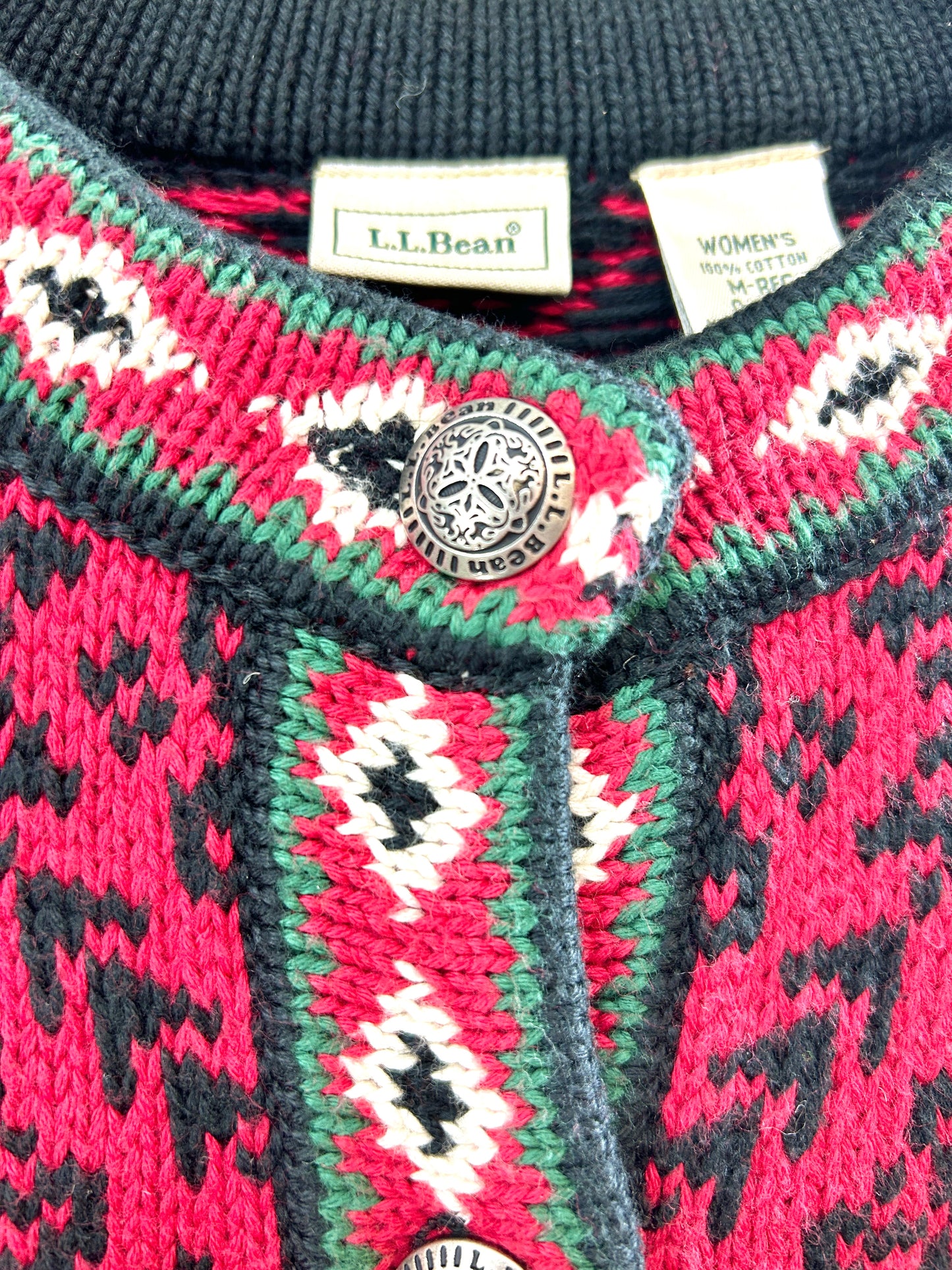 Nordic cotton Knit Cardigan 〜L.L.Bean〜 [I30337]