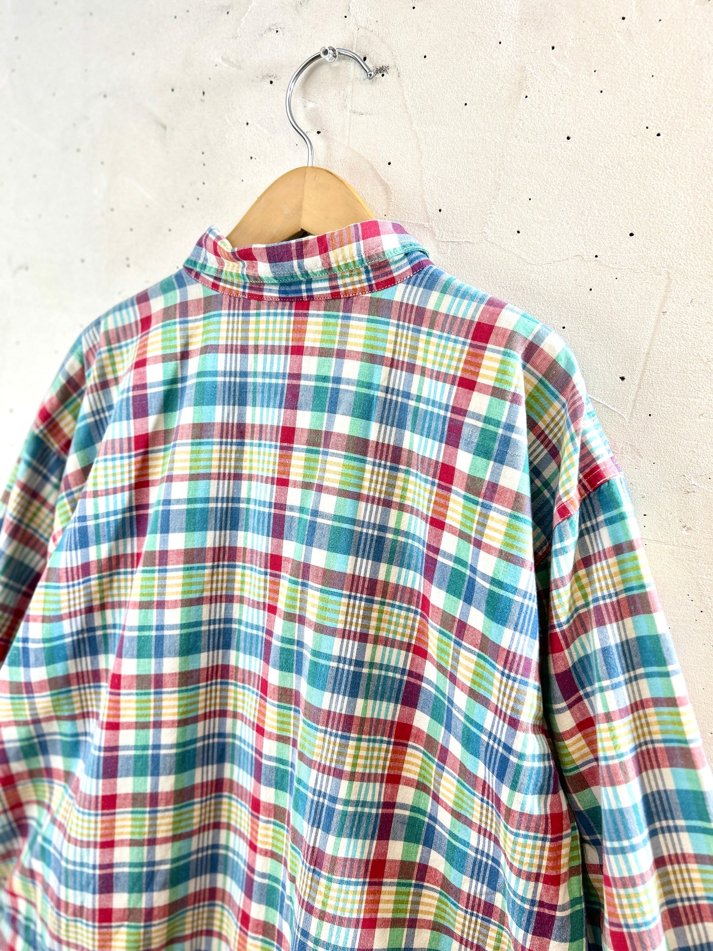 Vintage Plaid Jacket　MADE IN INDIA  [I3104]