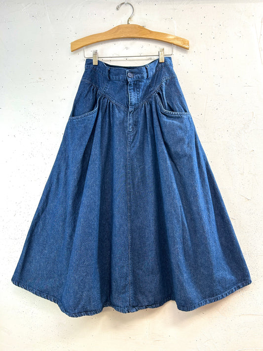 Vintage Denim Skirt 〜MARSH LANDING〜 [E32432]