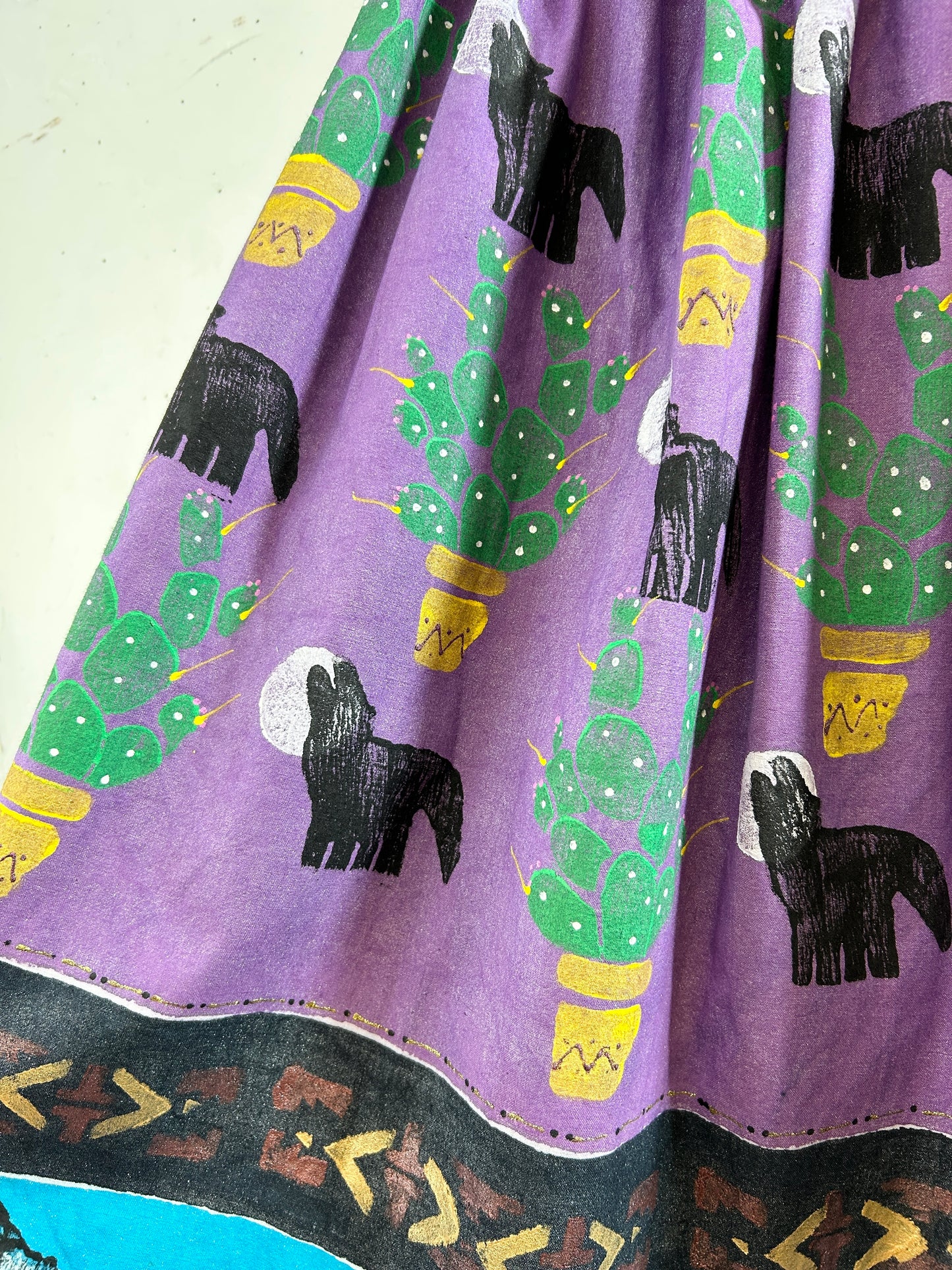 Vintage Texas Paint Skirt [H30858]