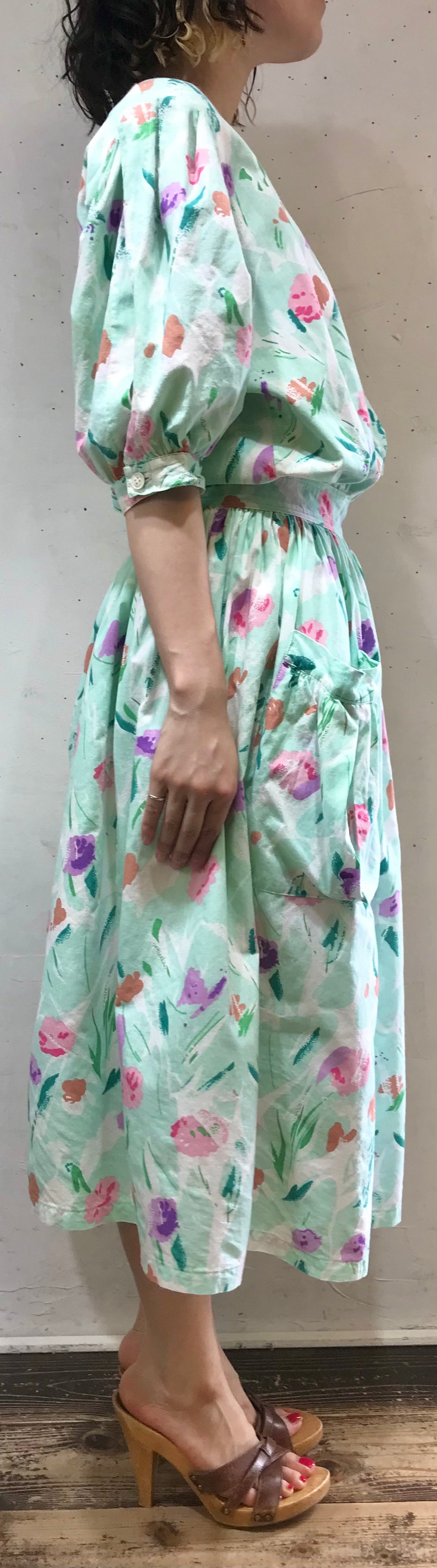 Vintage Flower Dress[G24556]