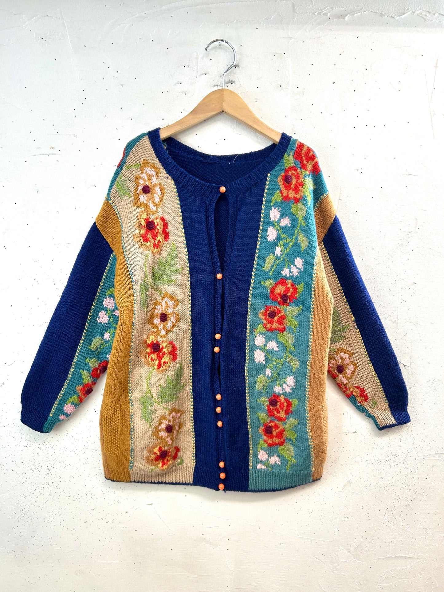 Vintage Hand Knit Cardigan [L31159]
