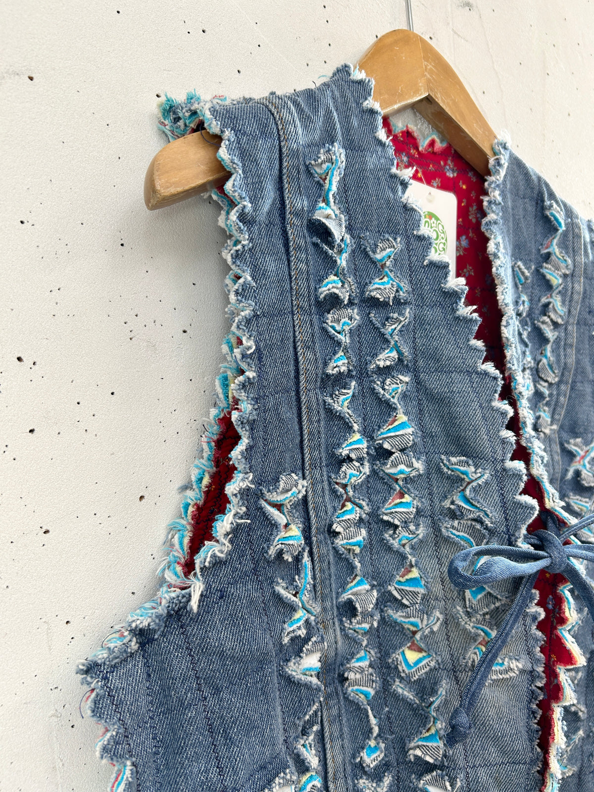 Vintage Slash Quilt Vest [I34039]