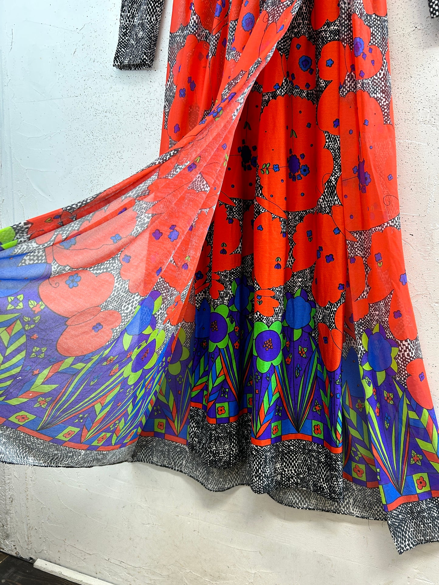 ’70s Vintage Flower Dress [H33676]