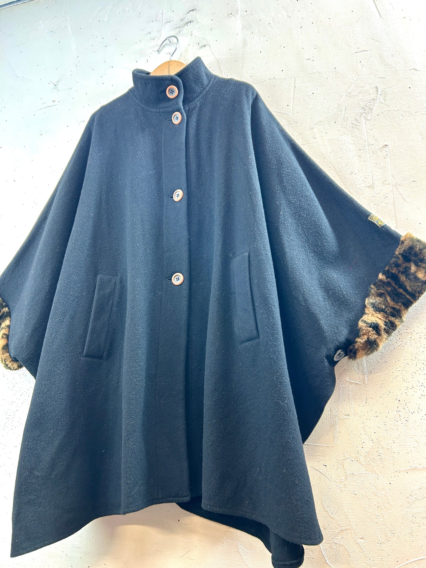 Vintage Cashmere Poncho  [K30853]