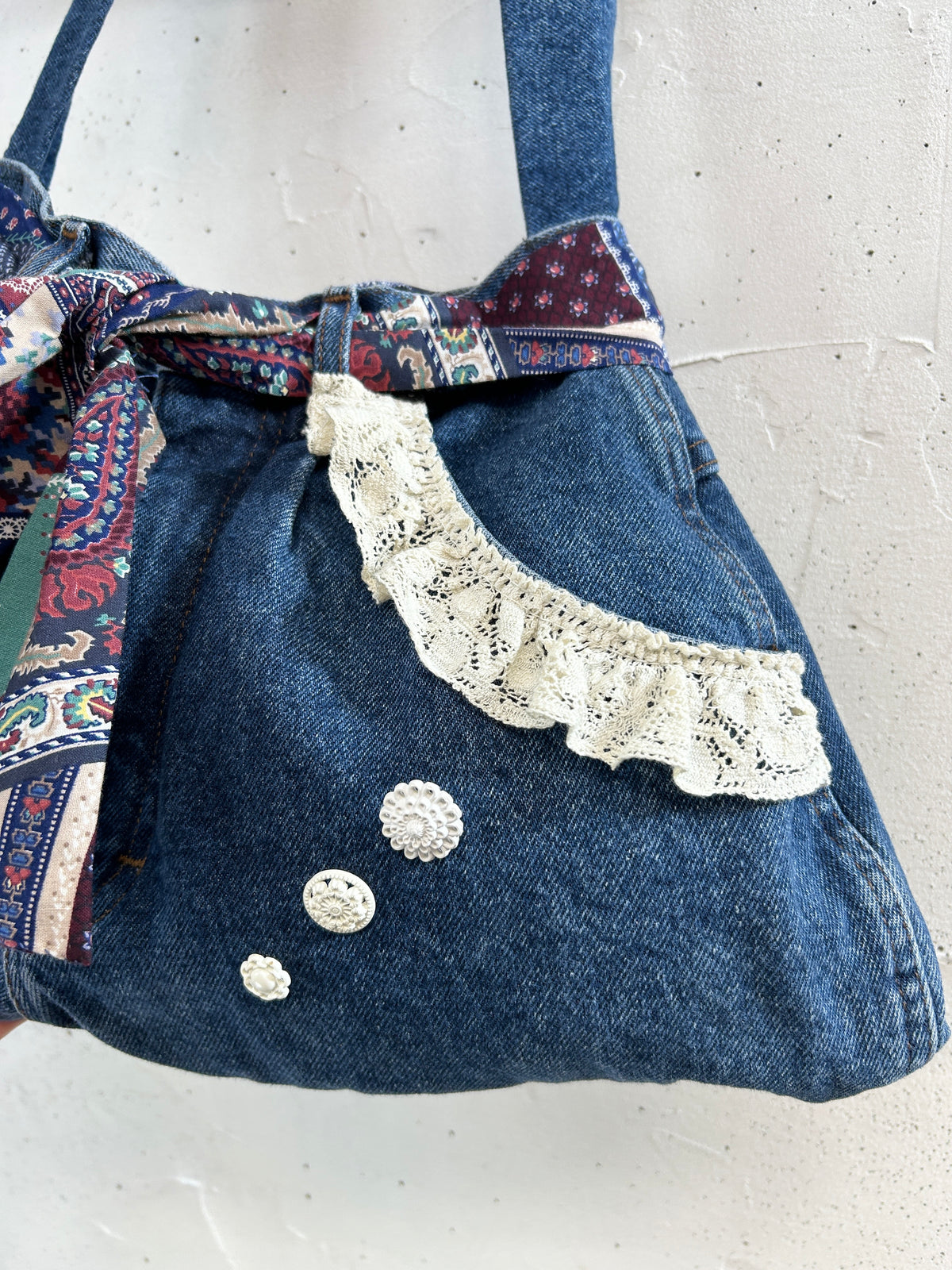 Vintage Denim Custom Bag [J34163]