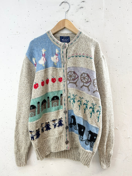 Vintage Knit Cardigan 〜Woolrich〜 [J30538]