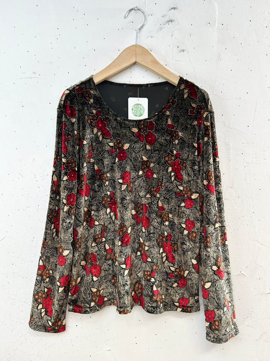 Vintage Velour Tops [J30502]