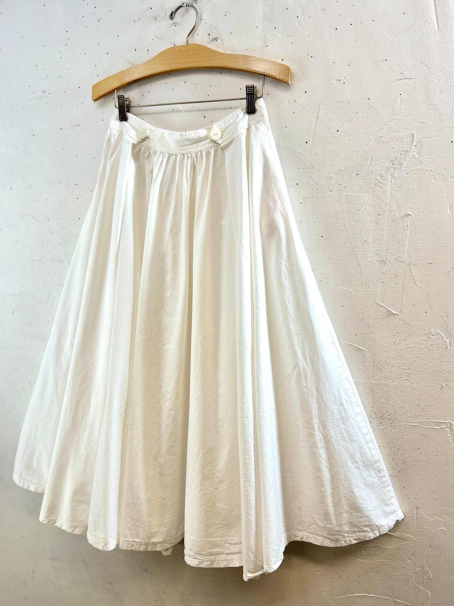 Vintage White Skirt MADE IN FRANCE [K30911]