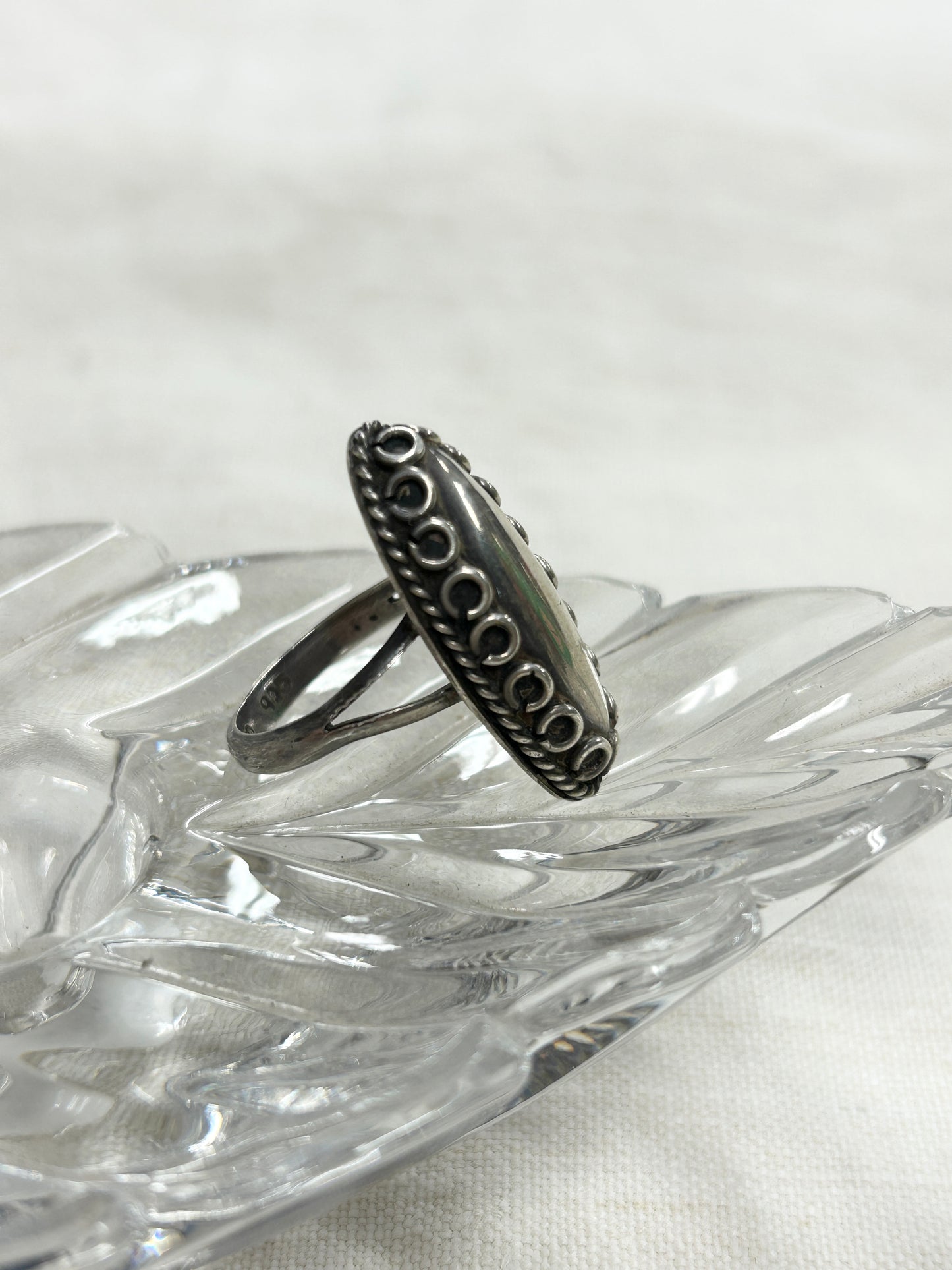 Vintage 925 MEXICO Silver Ring[J30413]