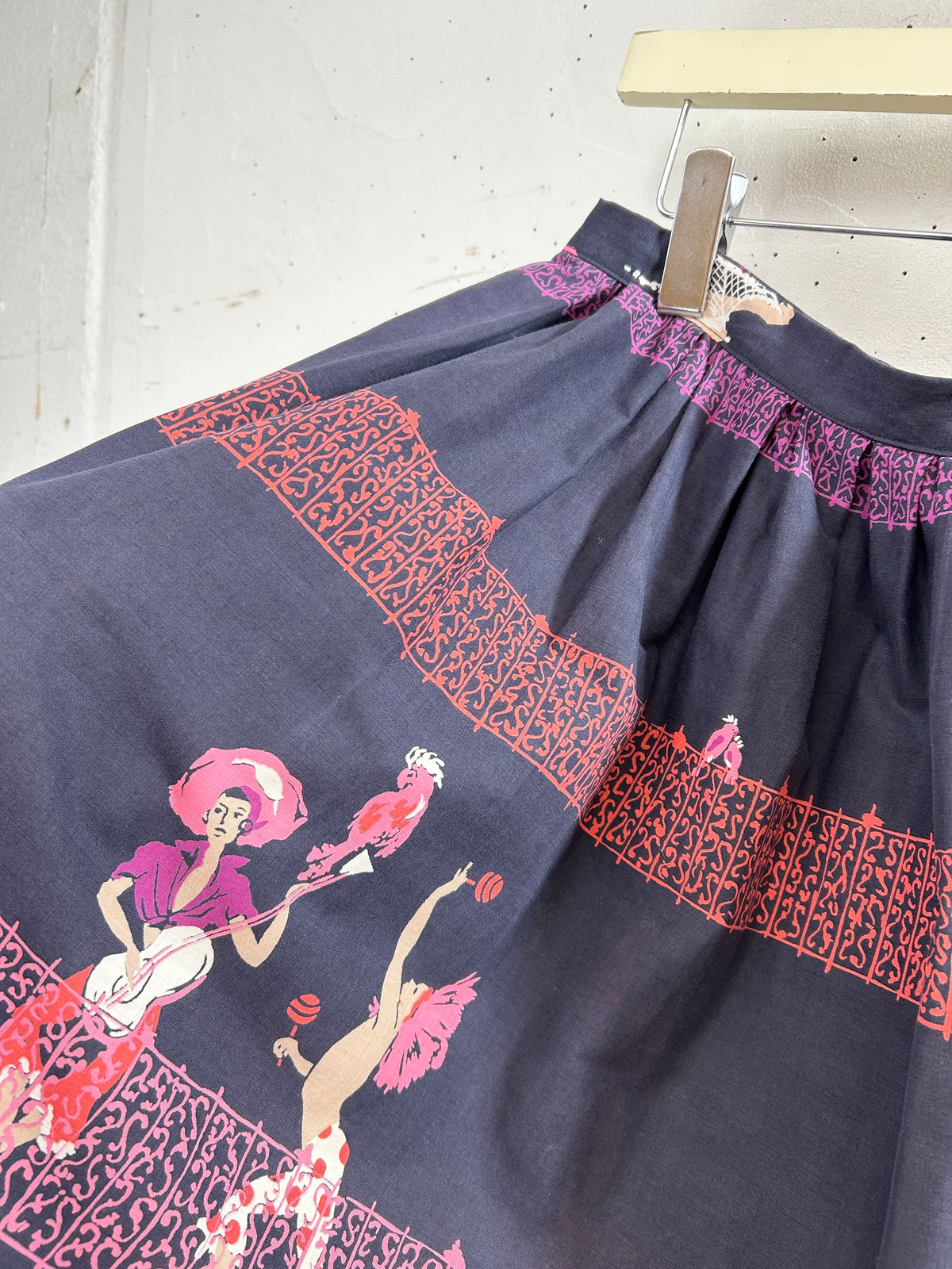 '50s Vintage End Pattern Skirt [J34112]