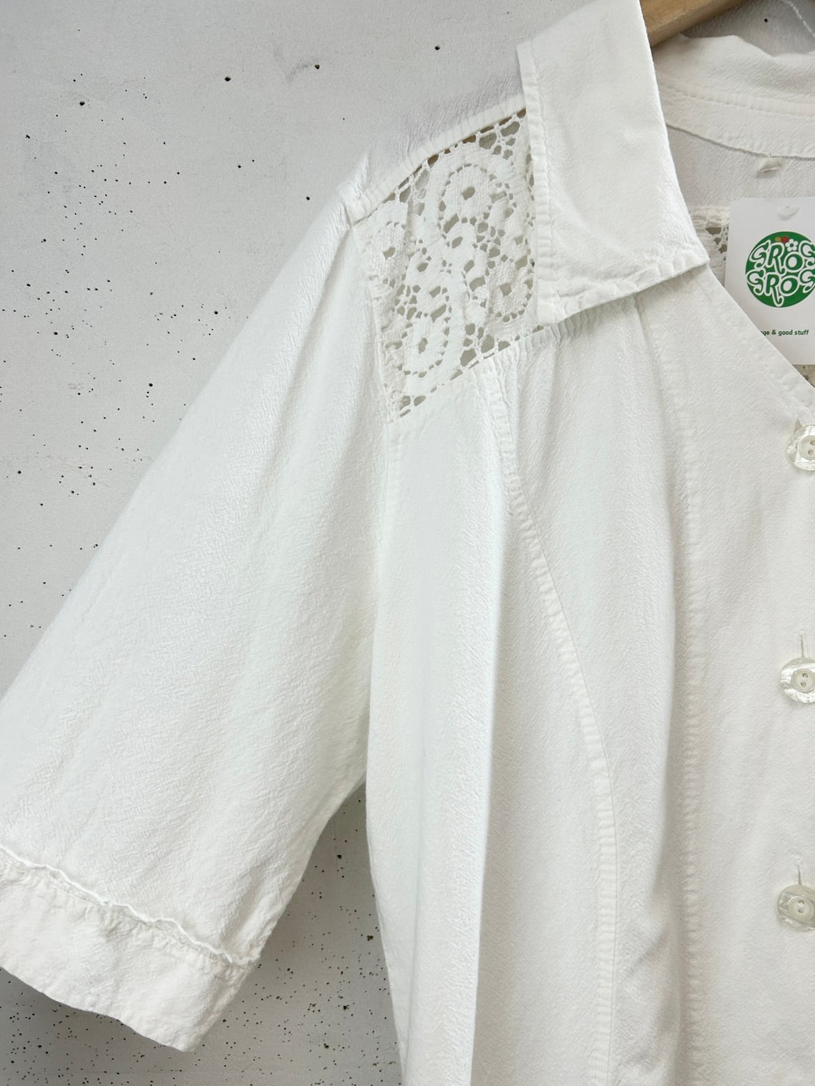 Vintage White Blouse [E32315]