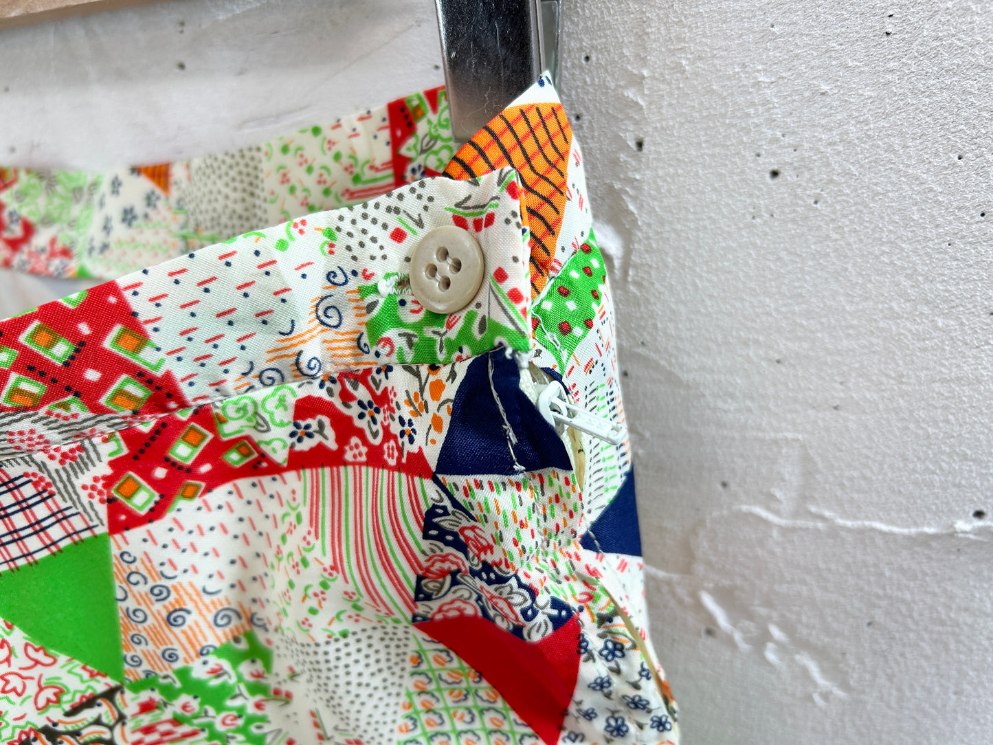 Vintage  '70s Patchiprint Skirt [H30916]