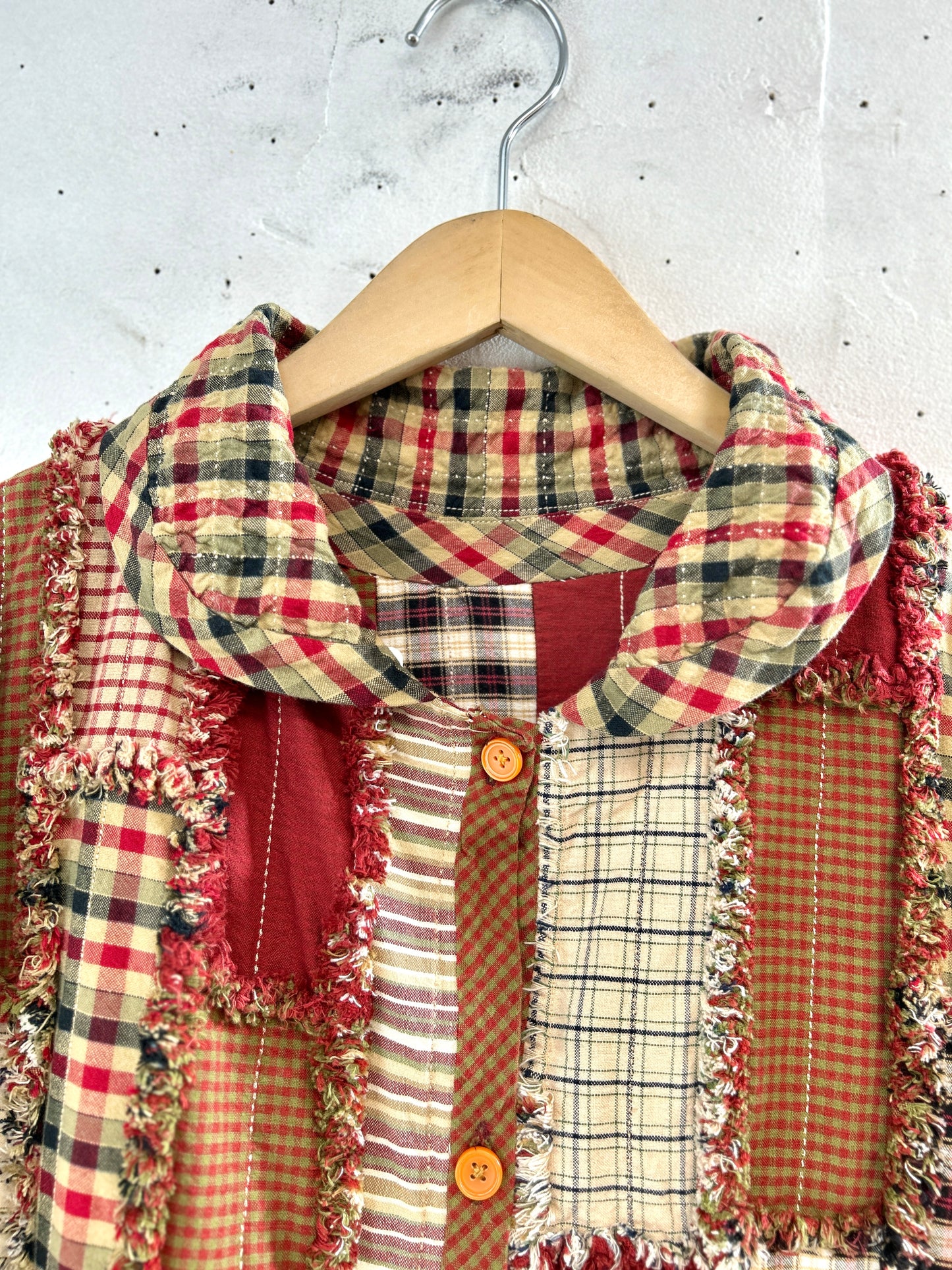 Vintage Patchwork Quilt Jacket  [L31073]