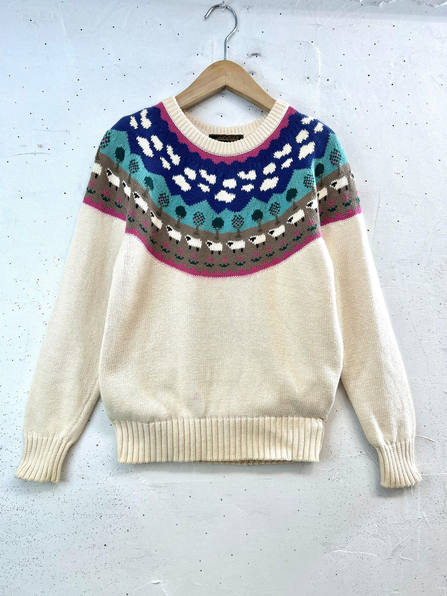 Vintage Cotton Knit Sweater 〜Eddie Bauer〜 [B31684]