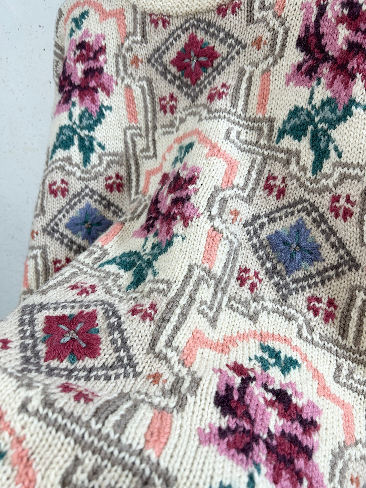 Vintage Knit Sweater 〜Laura Ashley〜 [I33945]