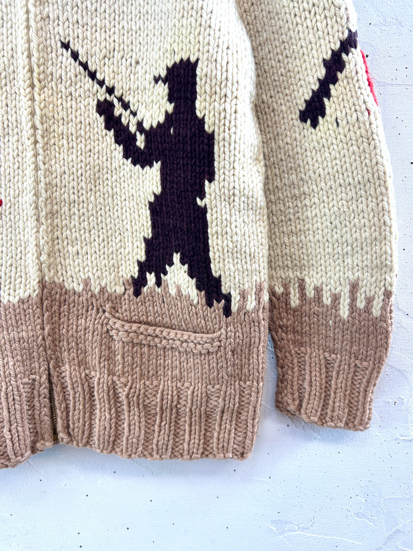 Vintage Cowichan Knit Cardigan [J30519]