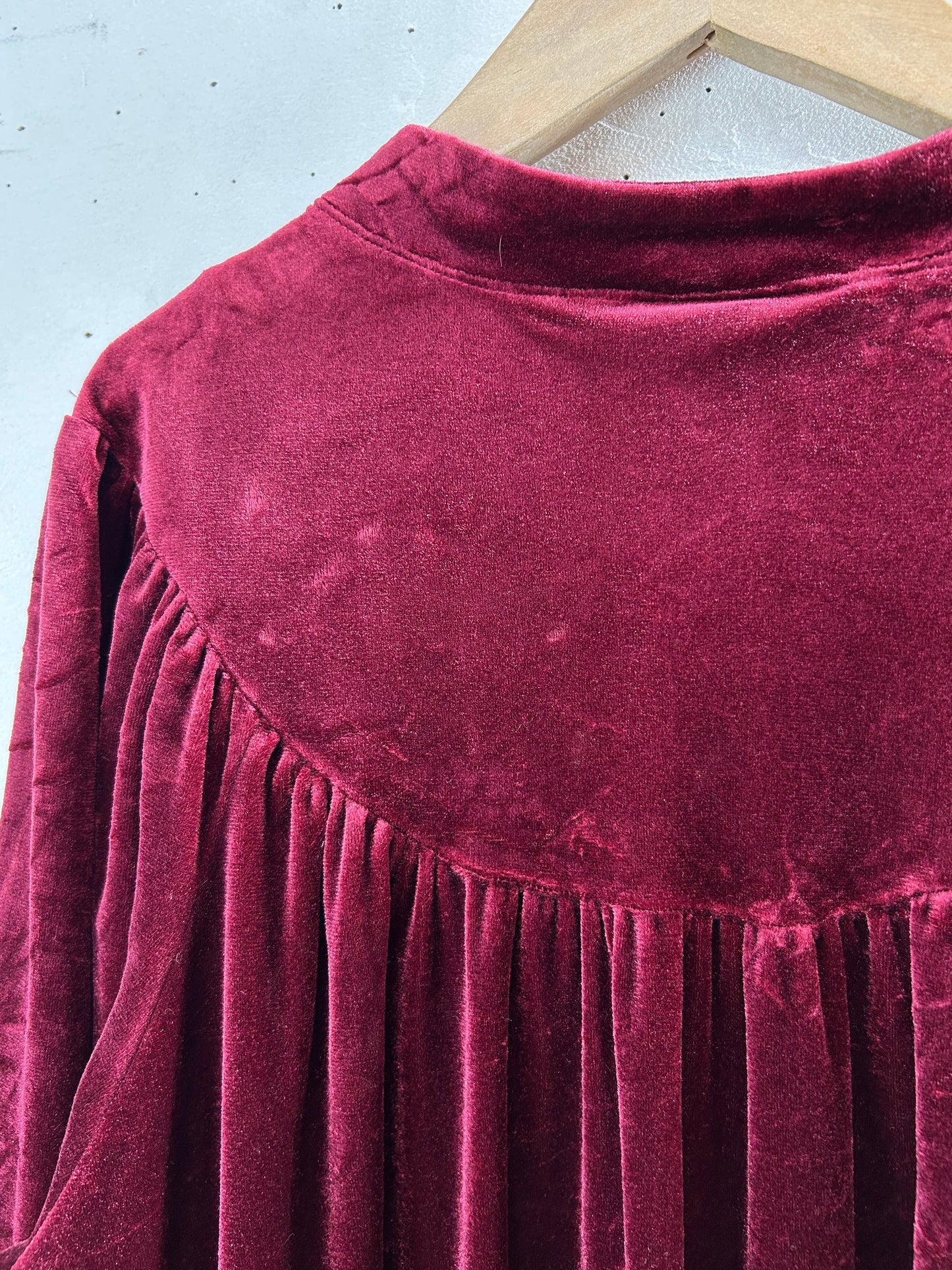 Vintage Velours Dress MADE IN USA [L29212]