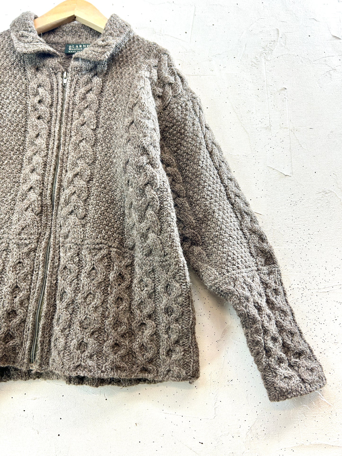 Vintage Knit Cardigan MADE IN IRELAND [K30885]