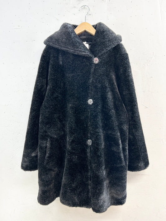Vintage Eco Fur Coat [L31031]
