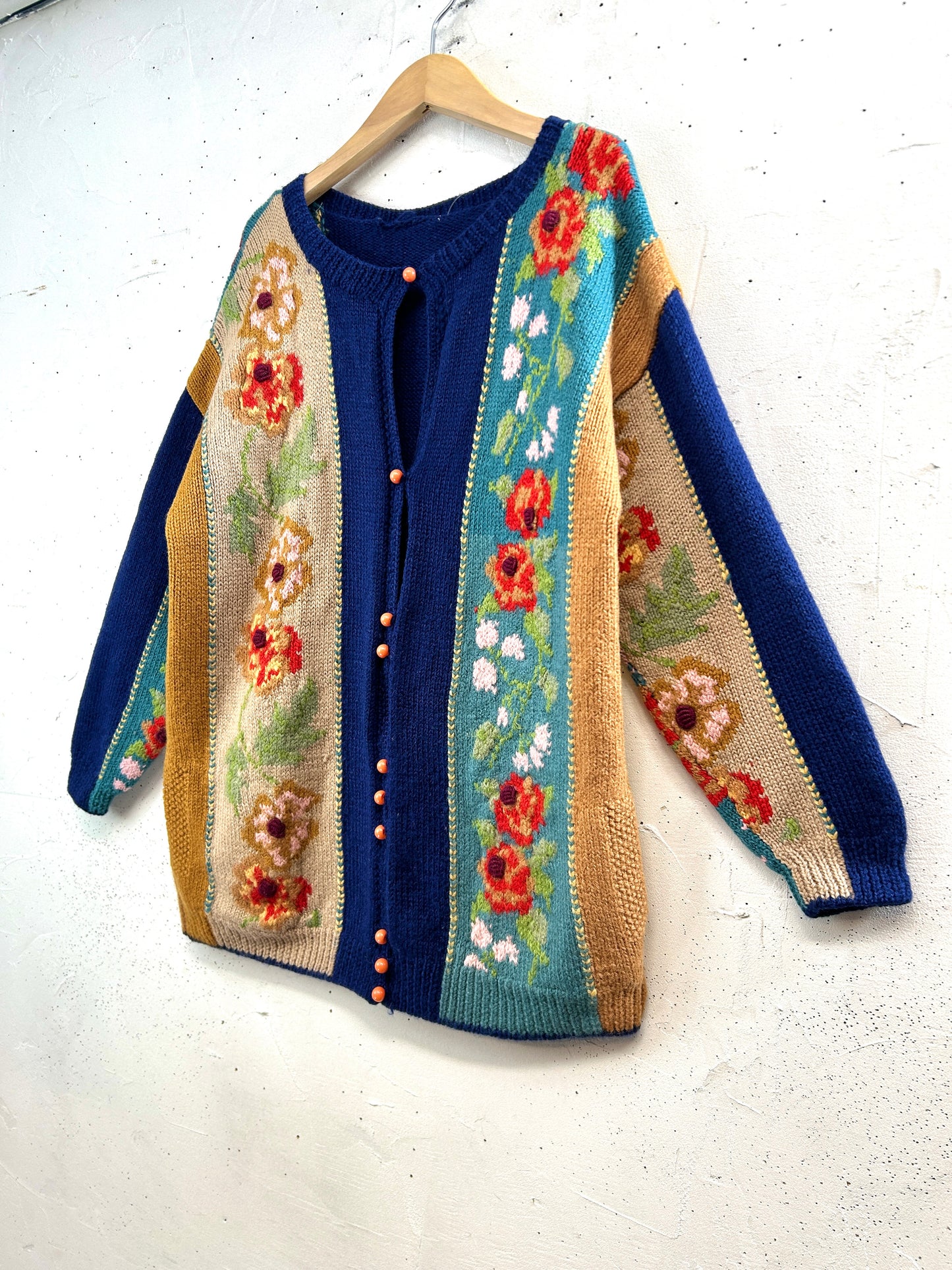 Vintage Hand Knit Cardigan [L31159]