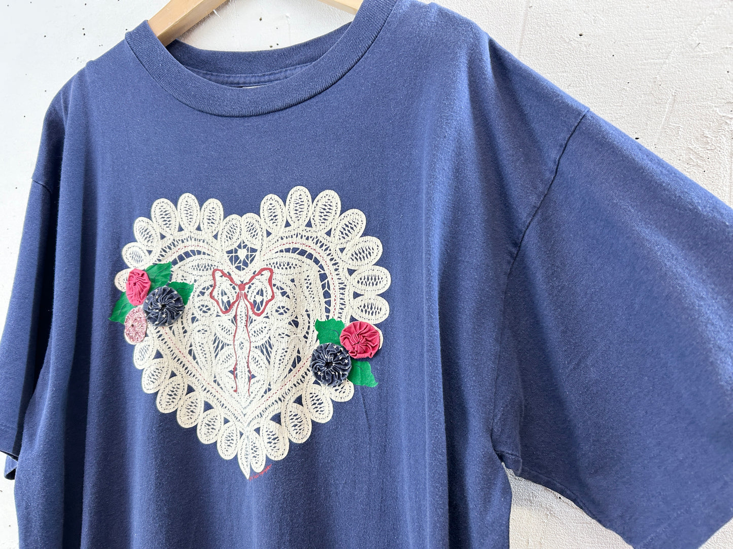 Vintage T SHIRT Yo Yo quilt [H30800]