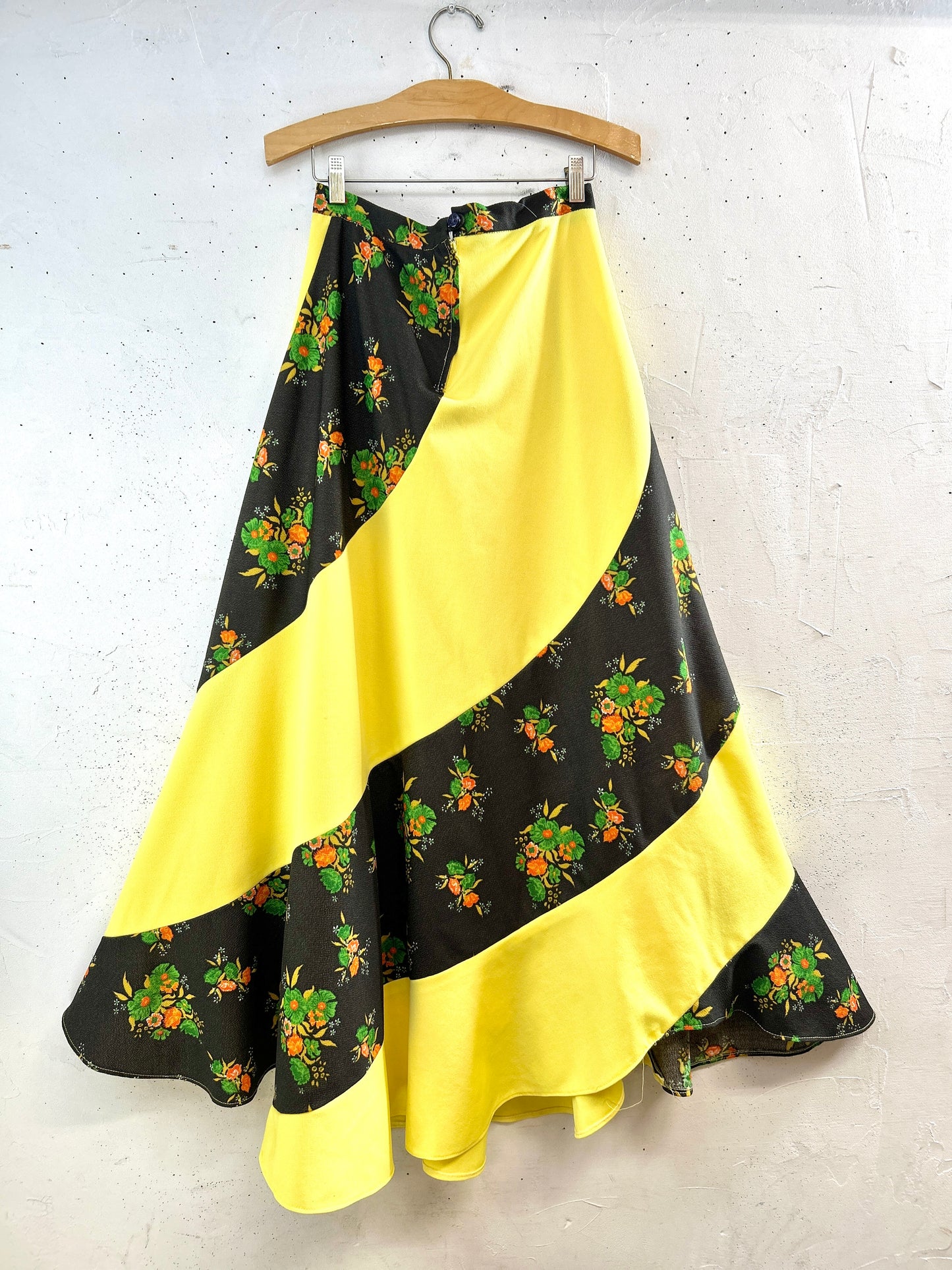'70sVintage Escargot Patchwork Skirt [G32919]