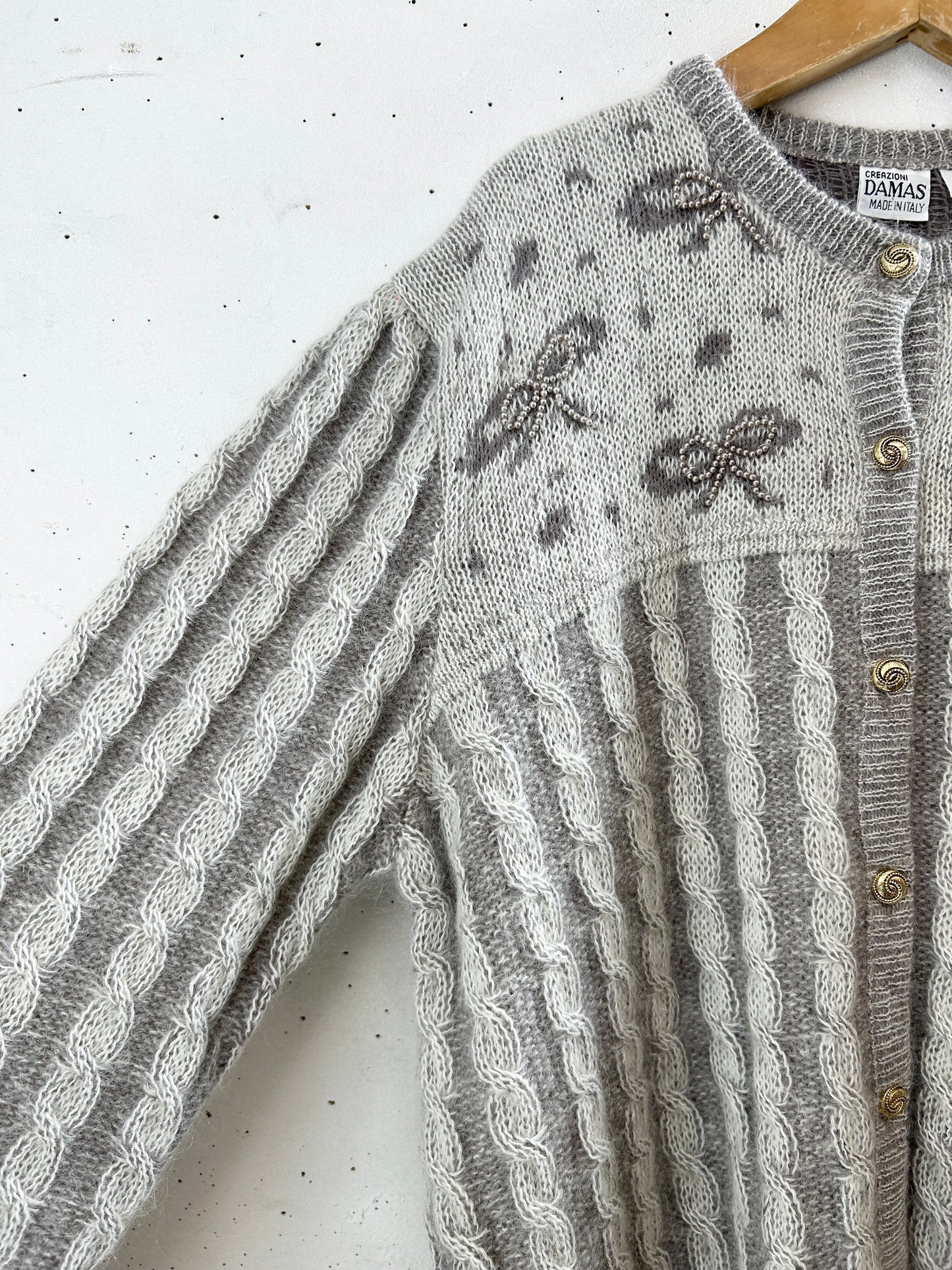 Vintage Knit Mohair Cardigan [J30440]