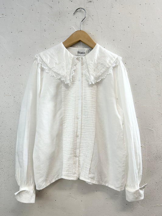 Vintage White Blouse [C31820]
