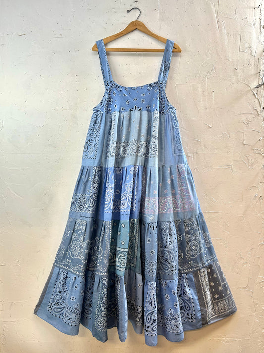 Vintage Bandana Patchwork  Dress 〜Amy Nina〜[G30652]