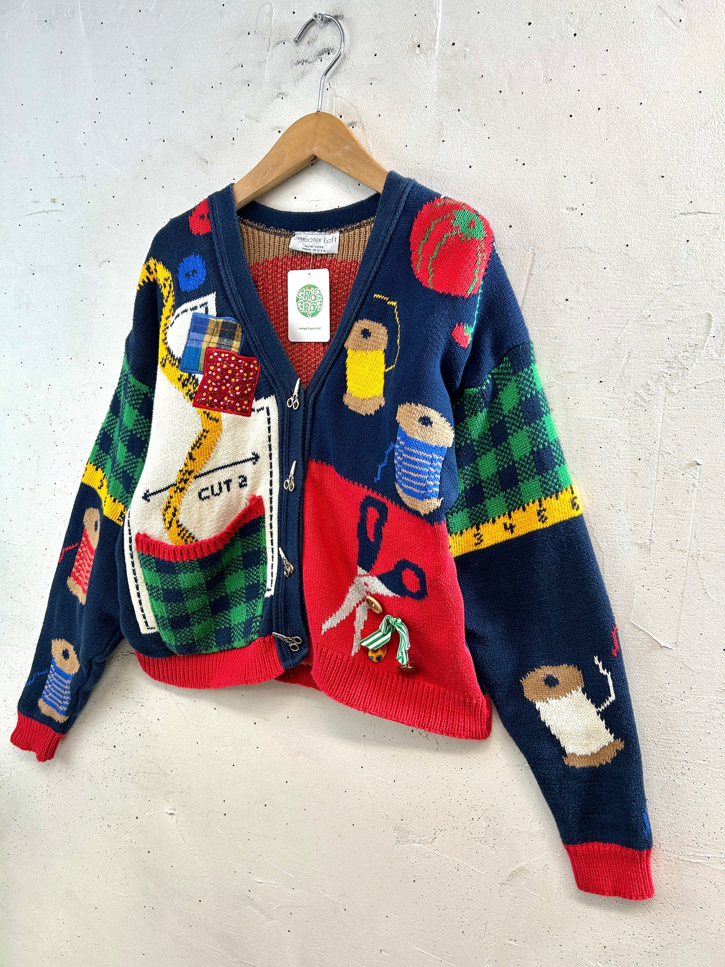 Vintage Knit Cardigan MADE IN USA [L31072]