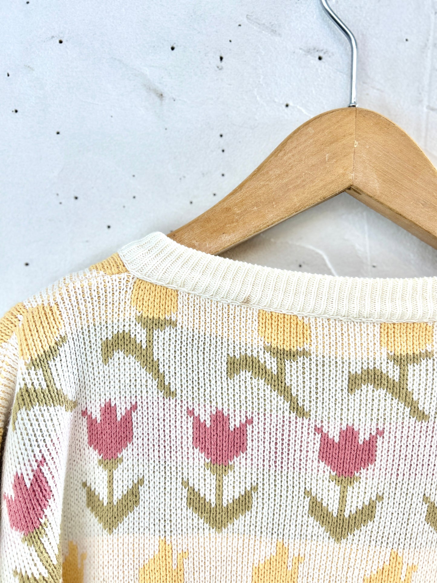 Vintage Cotton Knit Cardigan  [J30643]
