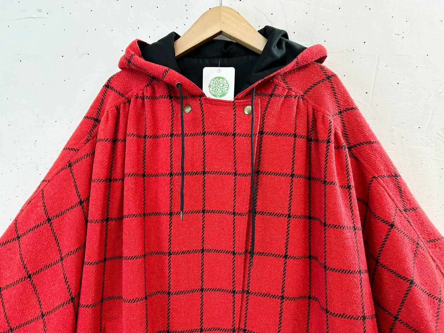 Vintage Poncho Reversible [A31230]