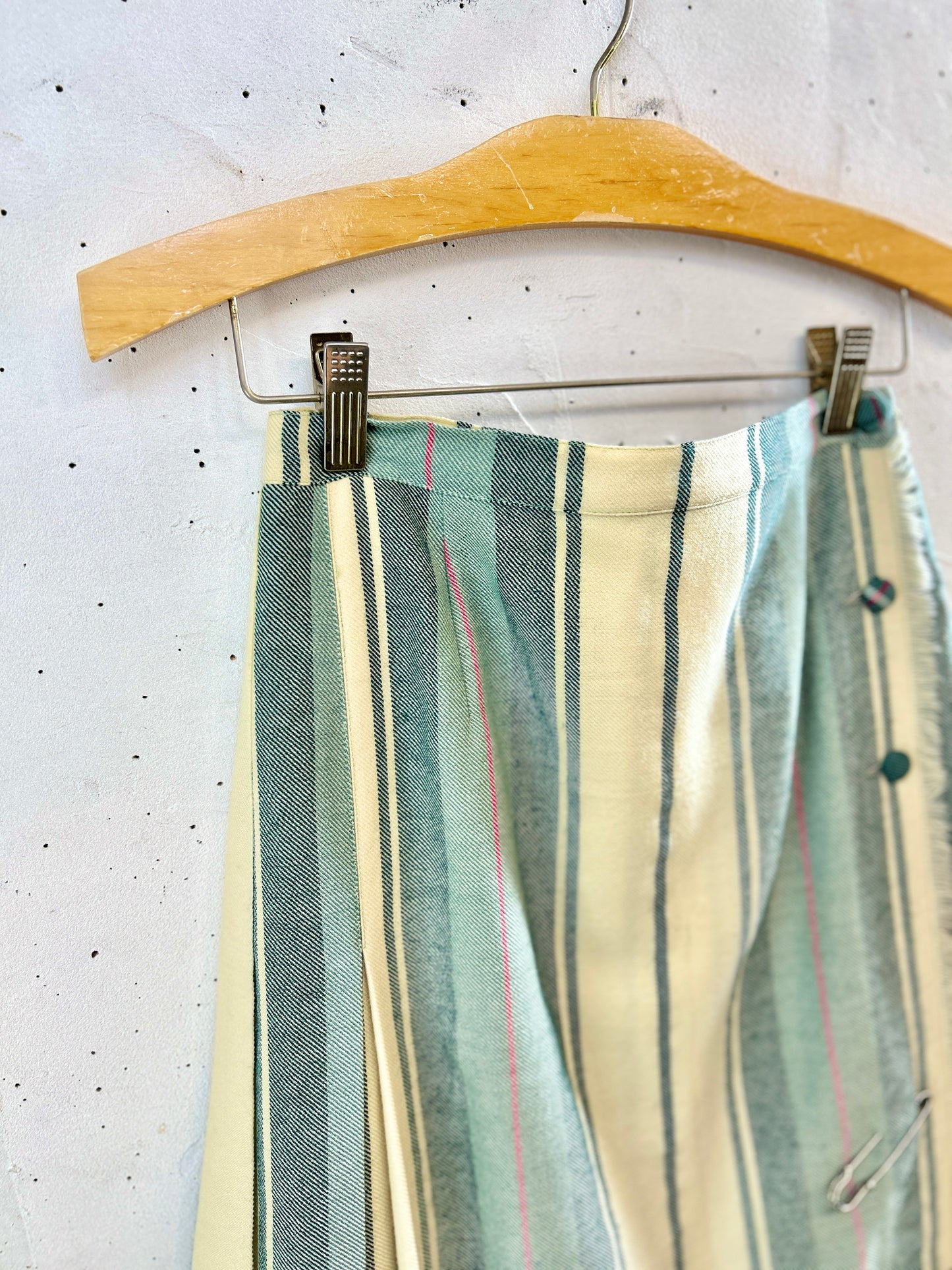 Vintage Plaid Skirt 〜Aljean〜 CANADA [K30766]