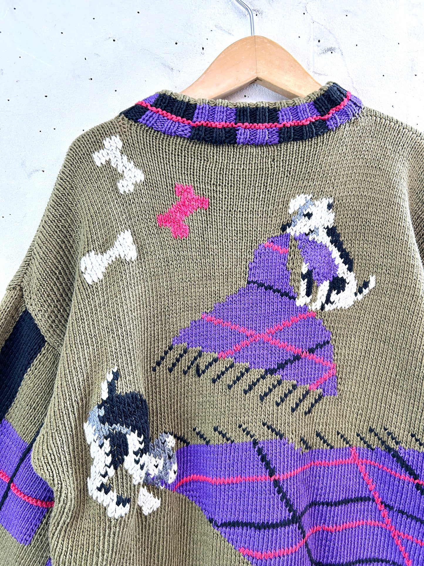 Vintage Cotton Hand Knit Sweater 〜BEREK〜 [L30998]