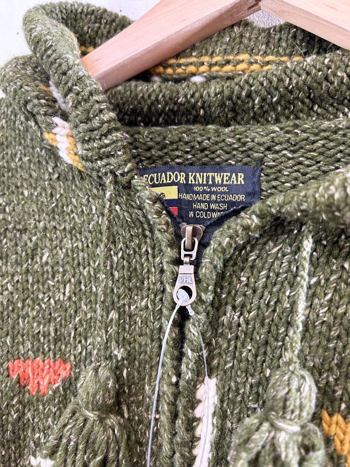 Vintage Hand Knit Made in ECUADOR [K30902]