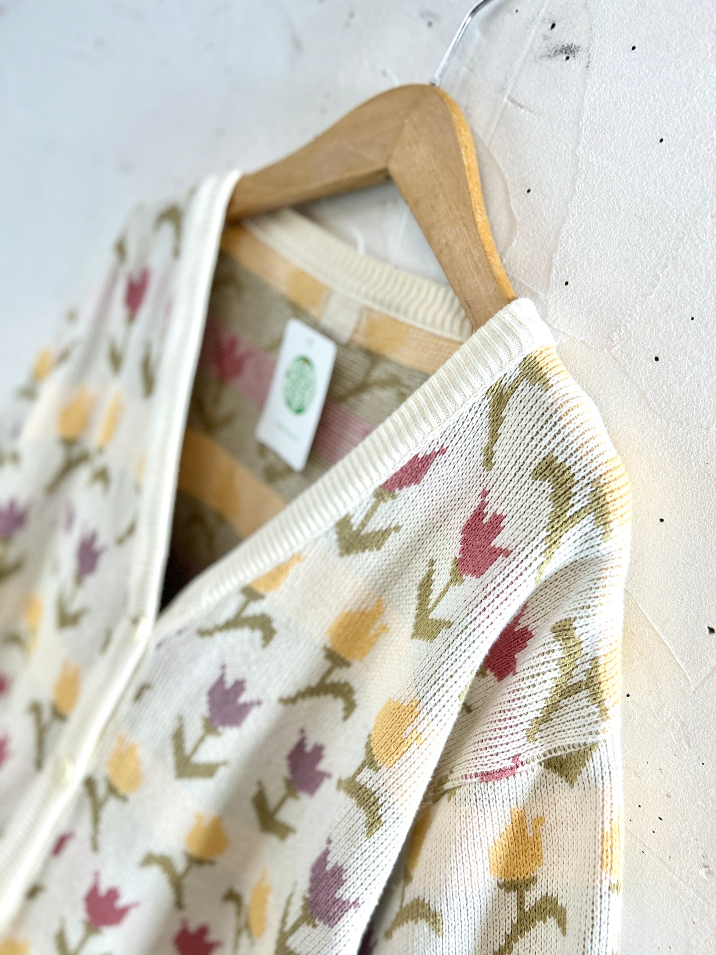 Vintage Cotton Knit Cardigan  [J30643]