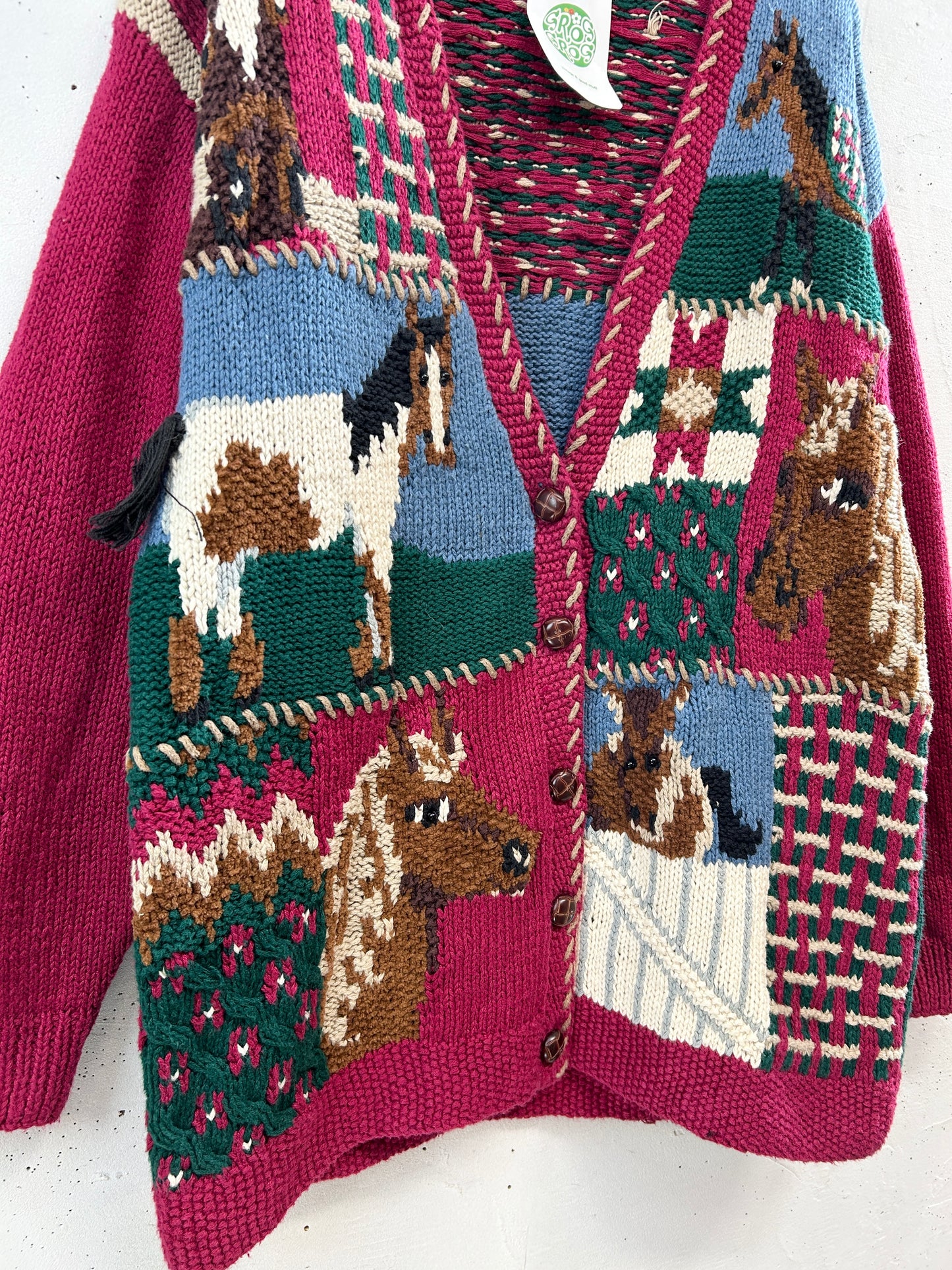 Vintage Cotton  Knit Cardigan [B31485]