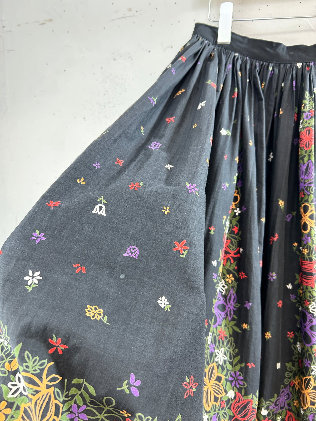'50s Vintage End Pattern Skirt [J34111]