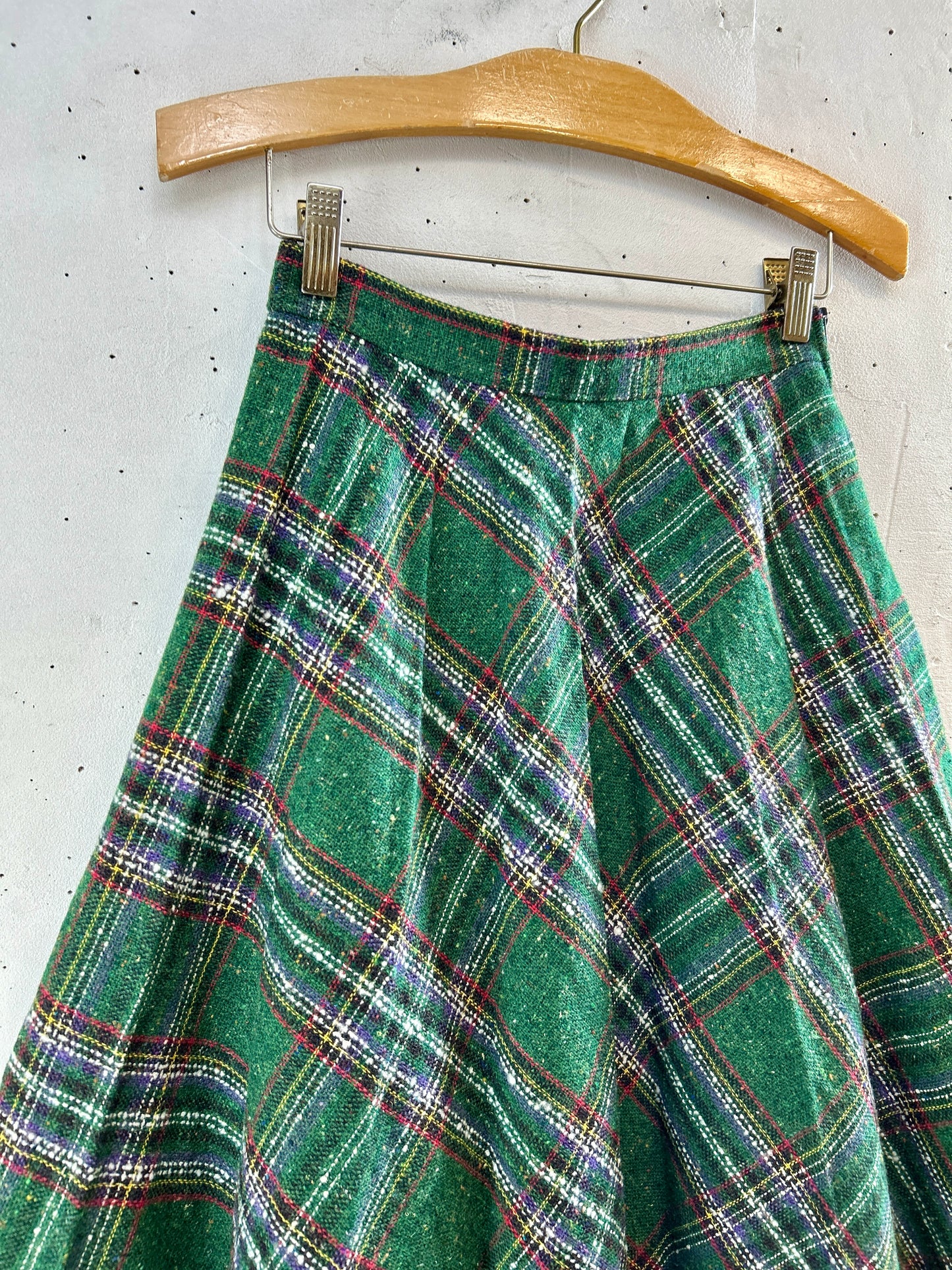 Vintage Plaid Skirt 〜C&A〜  [L30967]