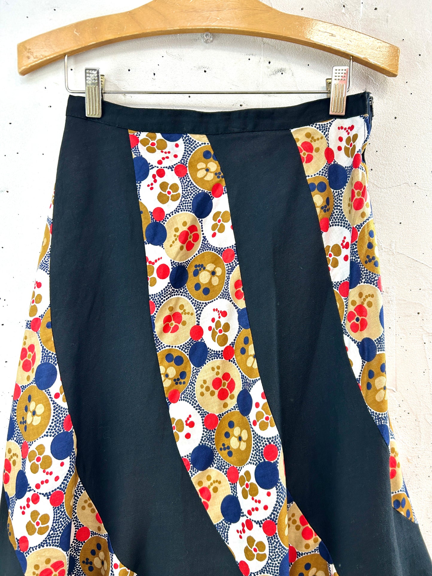 Vintage Escargot Patchwork Skirt [C31972]