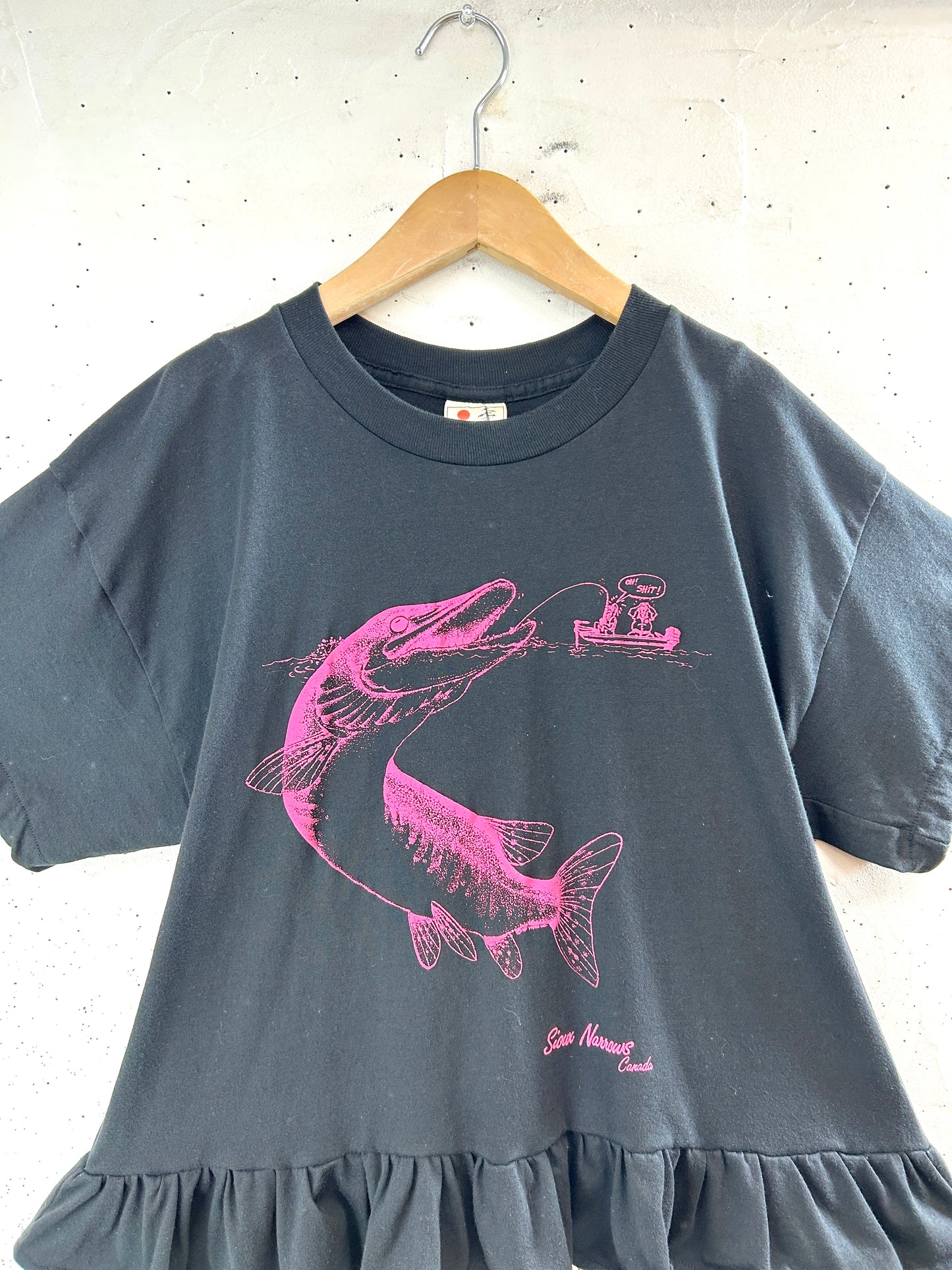 Vintage T Shirt 〜Funny dot CRAZY〜 [F32747]