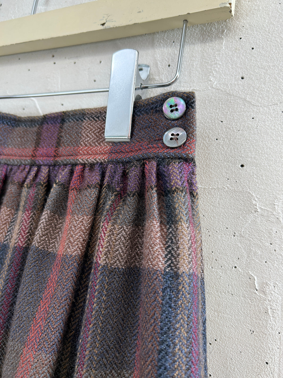Vintage Plaid Skirt [J34052]