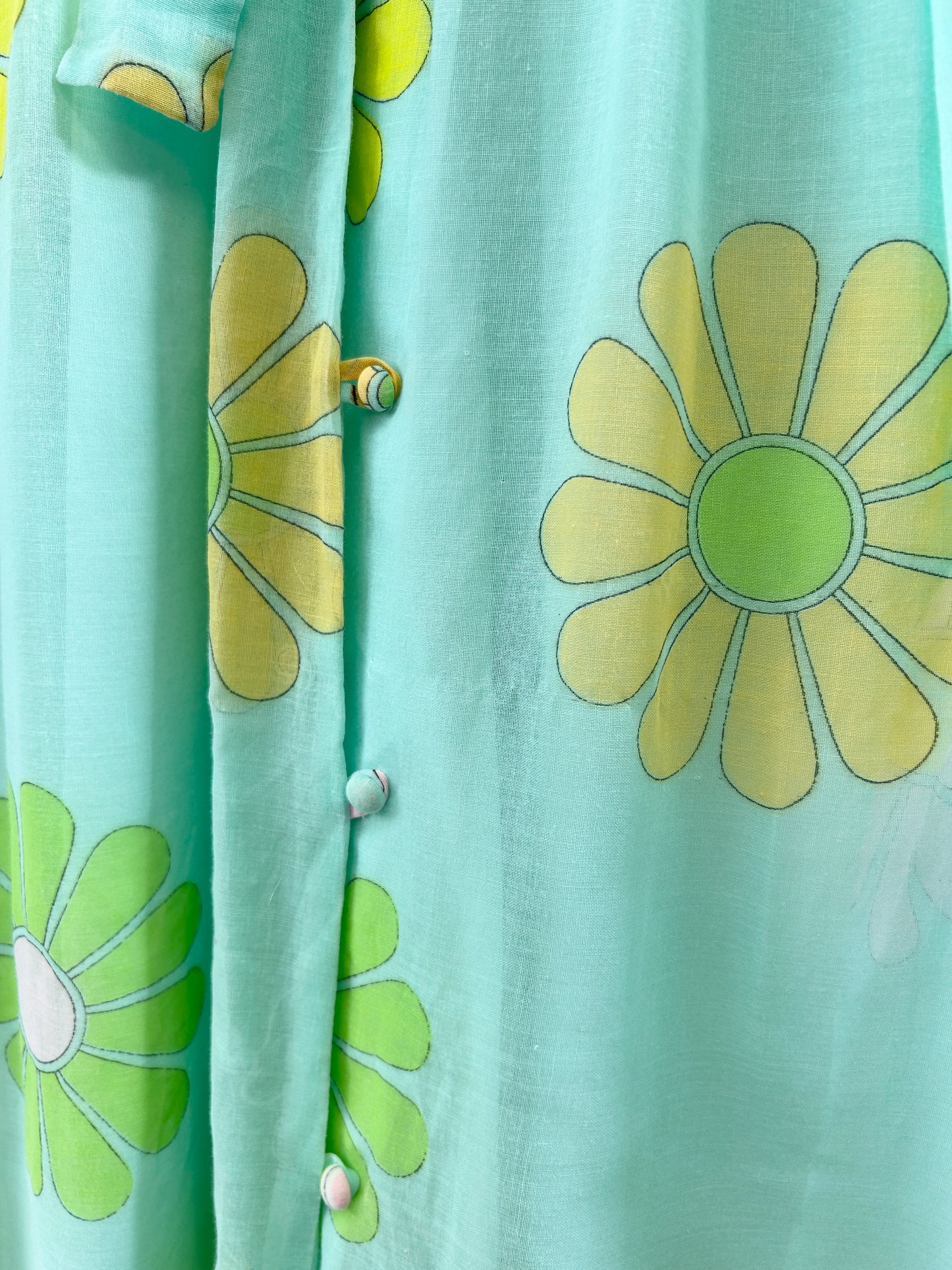 Vintage '70s Flower Dress [H30806]