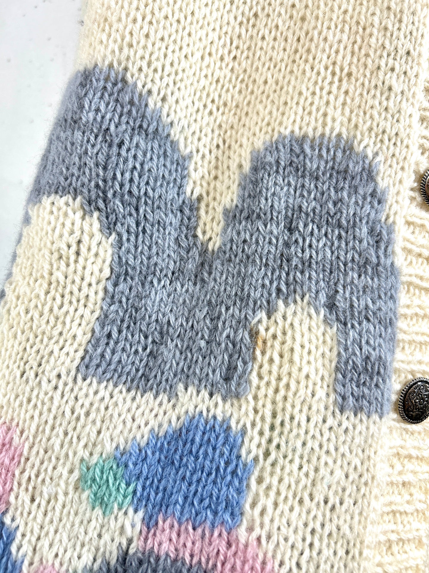 Vintage Hand Knit Cardigan [J30644]